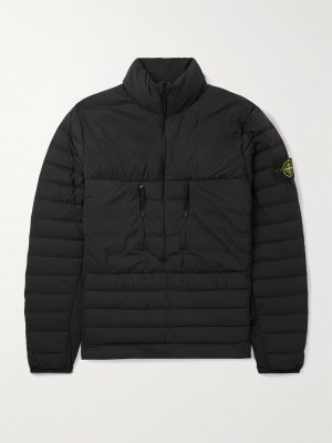 Logo-Appliquéd Quilted Shell Half-Zip Down Jacket Logo-Appliquéd Quilted Shell Half-Zip Down Jacket