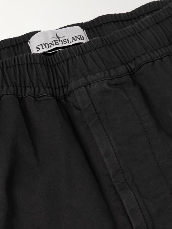 Tapered Organic Cotton-Blend Cargo Trousers - E1 Tapered Organic Cotton-Blend Cargo Trousers - E1