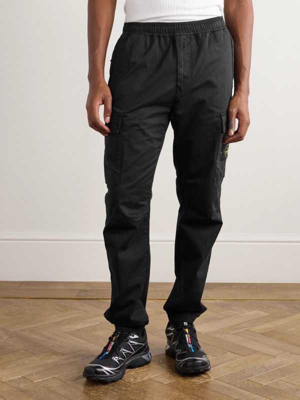 Tapered Organic Cotton-Blend Cargo Trousers - FR Tapered Organic Cotton-Blend Cargo Trousers - FR