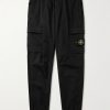 Tapered Organic Cotton-Blend Cargo Trousers Tapered Organic Cotton-Blend Cargo Trousers