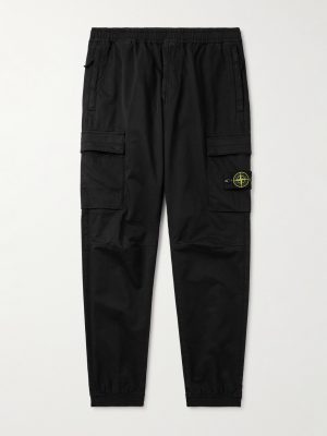 Tapered Organic Cotton-Blend Cargo Trousers