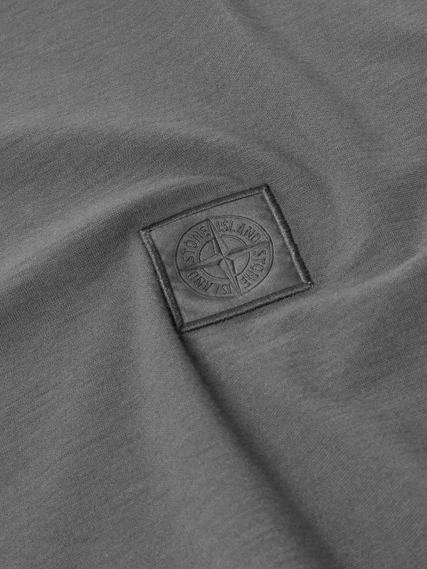 STONE ISLAND GHOST Logo-Appliquéd Cotton-Jersey T-Shirt - CU STONE ISLAND GHOST Logo-Appliquéd Cotton-Jersey T-Shirt - CU