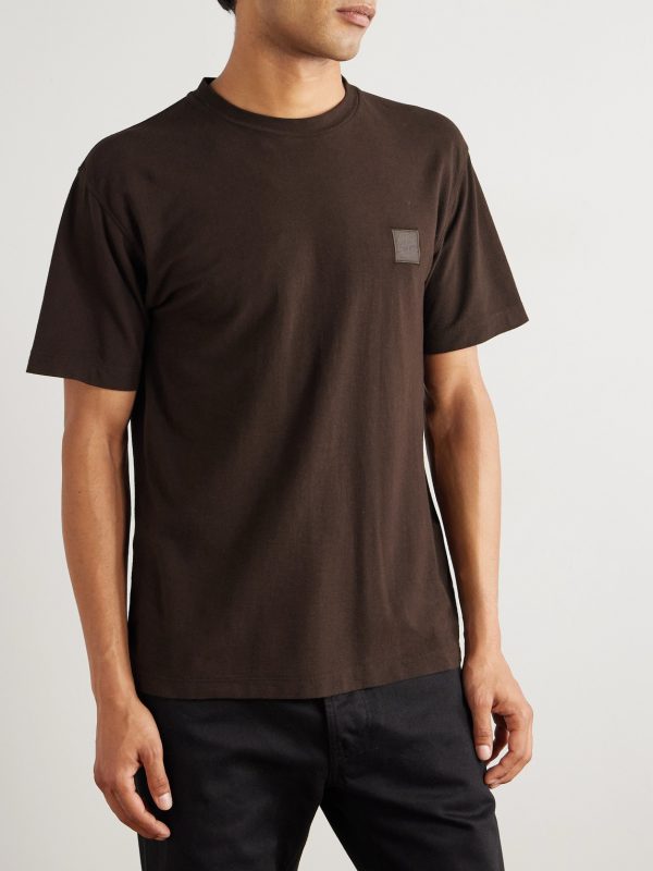 STONE ISLAND GHOST Logo-Appliquéd Cotton-Jersey T-Shirt - FR STONE ISLAND GHOST Logo-Appliquéd Cotton-Jersey T-Shirt - FR