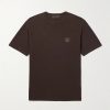 STONE ISLAND GHOST Logo-Appliquéd Cotton-Jersey T-Shirt STONE ISLAND GHOST Logo-Appliquéd Cotton-Jersey T-Shirt