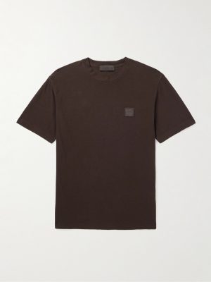 STONE ISLAND GHOST Logo-Appliquéd Cotton-Jersey T-Shirt STONE ISLAND GHOST Logo-Appliquéd Cotton-Jersey T-Shirt