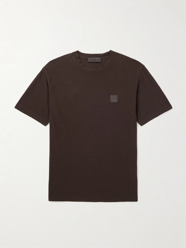 STONE ISLAND GHOST Logo-Appliquéd Cotton-Jersey T-Shirt STONE ISLAND GHOST Logo-Appliquéd Cotton-Jersey T-Shirt