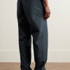 STONE ISLAND GHOST Straight-Leg Logo-Appliquéd Organic Cotton Chinos - BK STONE ISLAND GHOST Straight-Leg Logo-Appliquéd Organic Cotton Chinos - BK
