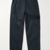 STONE ISLAND GHOST Straight-Leg Logo-Appliquéd Organic Cotton Chinos STONE ISLAND GHOST Straight-Leg Logo-Appliquéd Organic Cotton Chinos