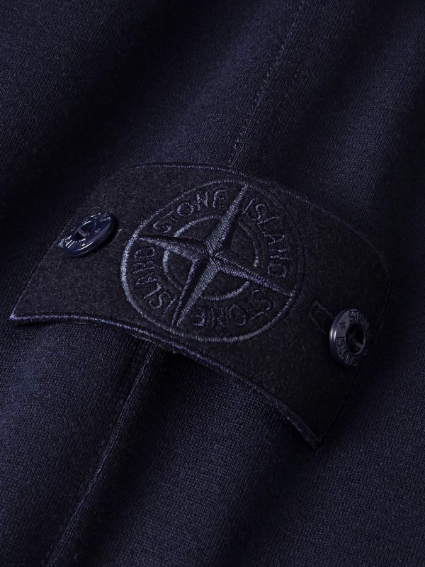 STONE ISLAND GHOST Tapered Wool and Cotton-Blend Jersey Sweatpants - E1 STONE ISLAND GHOST Tapered Wool and Cotton-Blend Jersey Sweatpants - E1