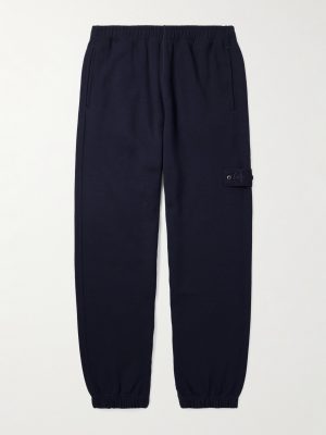 STONE ISLAND GHOST Tapered Wool and Cotton-Blend Jersey Sweatpants STONE ISLAND GHOST Tapered Wool and Cotton-Blend Jersey Sweatpants
