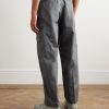 STONE ISLAND GHOST Straight-Leg Logo-Appliquéd Cotton Cargo Trousers - BK STONE ISLAND GHOST Straight-Leg Logo-Appliquéd Cotton Cargo Trousers - BK