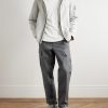 STONE ISLAND GHOST Straight-Leg Logo-Appliquéd Cotton Cargo Trousers - OU STONE ISLAND GHOST Straight-Leg Logo-Appliquéd Cotton Cargo Trousers - OU