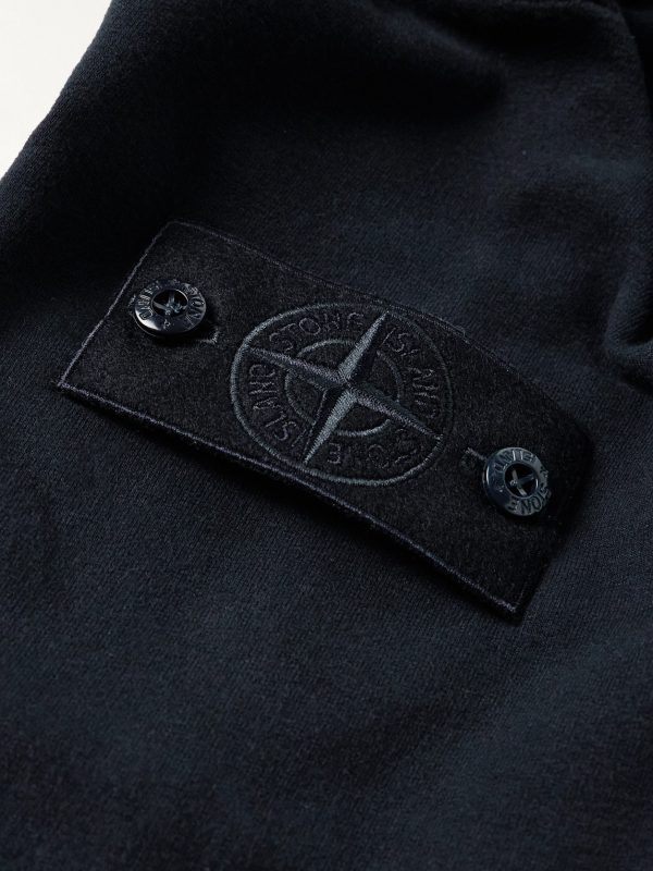 STONE ISLAND GHOST Logo-Appliquéd Organic Cotton-Jersey Sweatshirt - CU