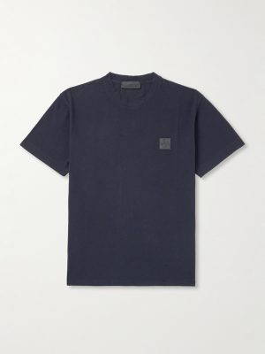 STONE ISLAND GHOST Garment-Dyed Organic Cotton-Jersey T-Shirt STONE ISLAND GHOST Garment-Dyed Organic Cotton-Jersey T-Shirt