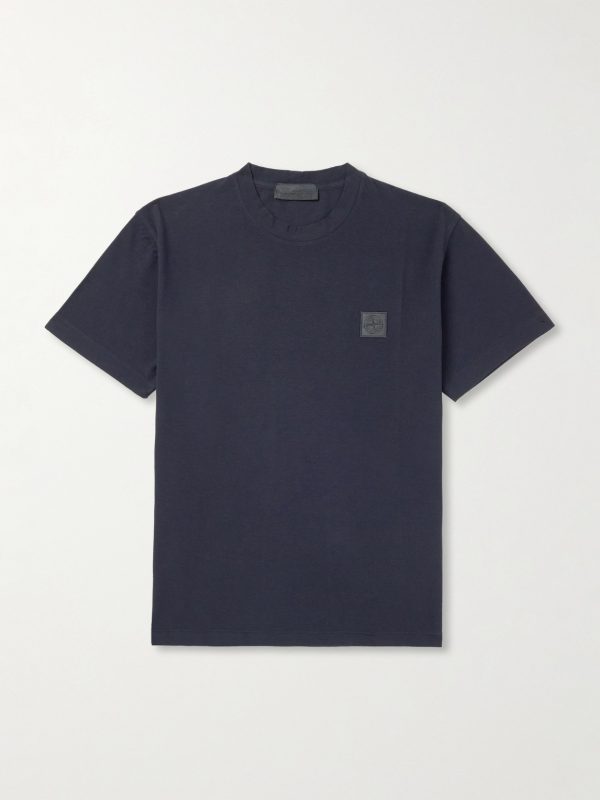 STONE ISLAND GHOST Garment-Dyed Organic Cotton-Jersey T-Shirt STONE ISLAND GHOST Garment-Dyed Organic Cotton-Jersey T-Shirt