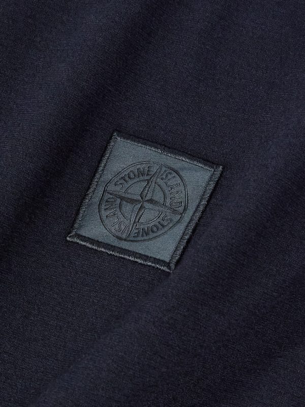 STONE ISLAND GHOST Logo-Appliquéd Cotton-Jersey Polo Shirt - E1 STONE ISLAND GHOST Logo-Appliquéd Cotton-Jersey Polo Shirt - E1