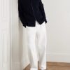 STONE ISLAND GHOST Waffle-Knit Virgin Wool Zip-Up Cardigan - OU STONE ISLAND GHOST Waffle-Knit Virgin Wool Zip-Up Cardigan - OU