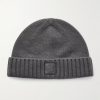 STONE ISLAND GHOST Logo-Appliquéd Cashmere Beanie