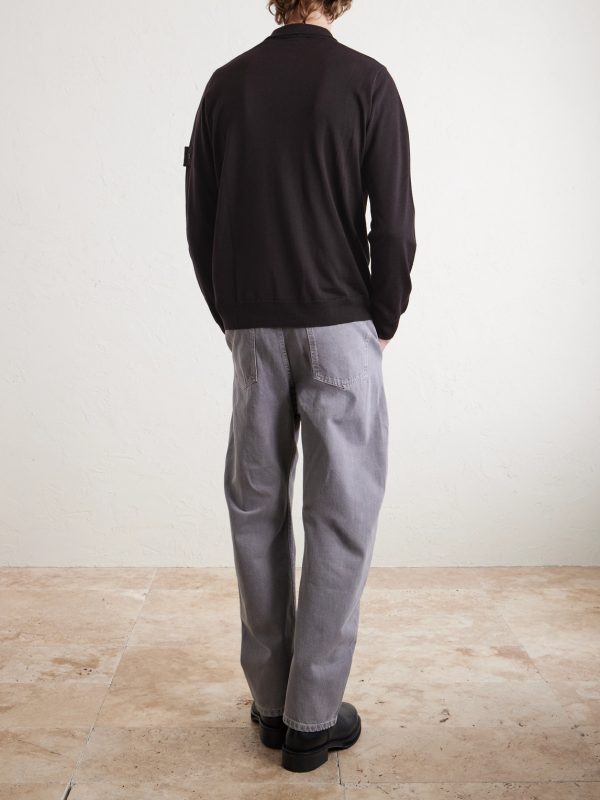 Logo-Appliquéd Wool Polo Shirt - BK Logo-Appliquéd Wool Polo Shirt - BK