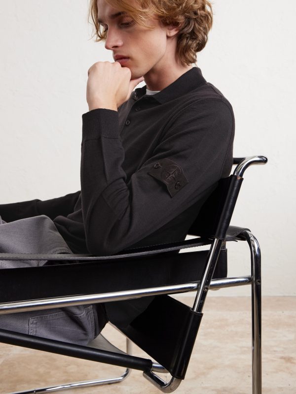 Logo-Appliquéd Wool Polo Shirt - CU Logo-Appliquéd Wool Polo Shirt - CU