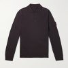 Logo-Appliquéd Wool Polo Shirt Logo-Appliquéd Wool Polo Shirt