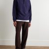 Marina Tapered Organic Cotton-Jersey Sweatpants - OU Marina Tapered Organic Cotton-Jersey Sweatpants - OU