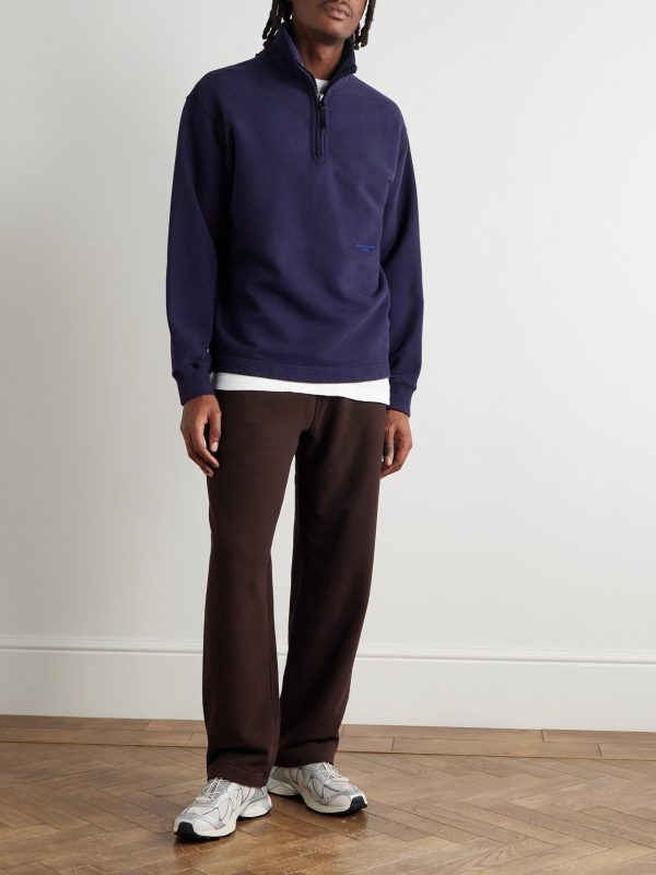 Marina Tapered Organic Cotton-Jersey Sweatpants - OU Marina Tapered Organic Cotton-Jersey Sweatpants - OU