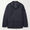 STONE ISLAND GHOST Padded Cotton-Canvas Coat