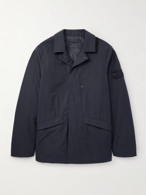 STONE ISLAND GHOST Padded Cotton-Canvas Coat STONE ISLAND GHOST Padded Cotton-Canvas Coat