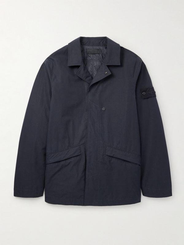 STONE ISLAND GHOST Padded Cotton-Canvas Coat
