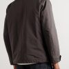 STONE ISLAND GHOST Garment-Dyed Padded David Light-TC Field Jacket - BK STONE ISLAND GHOST Garment-Dyed Padded David Light-TC Field Jacket - BK