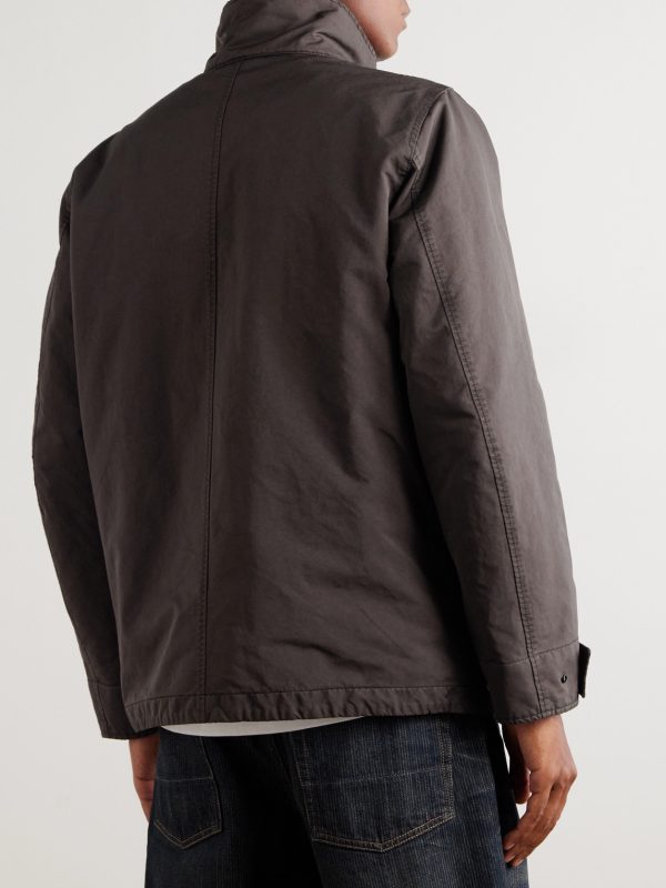 STONE ISLAND GHOST Garment-Dyed Padded David Light-TC Field Jacket - BK STONE ISLAND GHOST Garment-Dyed Padded David Light-TC Field Jacket - BK