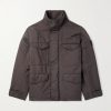 STONE ISLAND GHOST Garment-Dyed Padded David Light-TC Field Jacket STONE ISLAND GHOST Garment-Dyed Padded David Light-TC Field Jacket