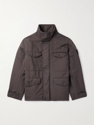 STONE ISLAND GHOST Garment-Dyed Padded David Light-TC Field Jacket STONE ISLAND GHOST Garment-Dyed Padded David Light-TC Field Jacket