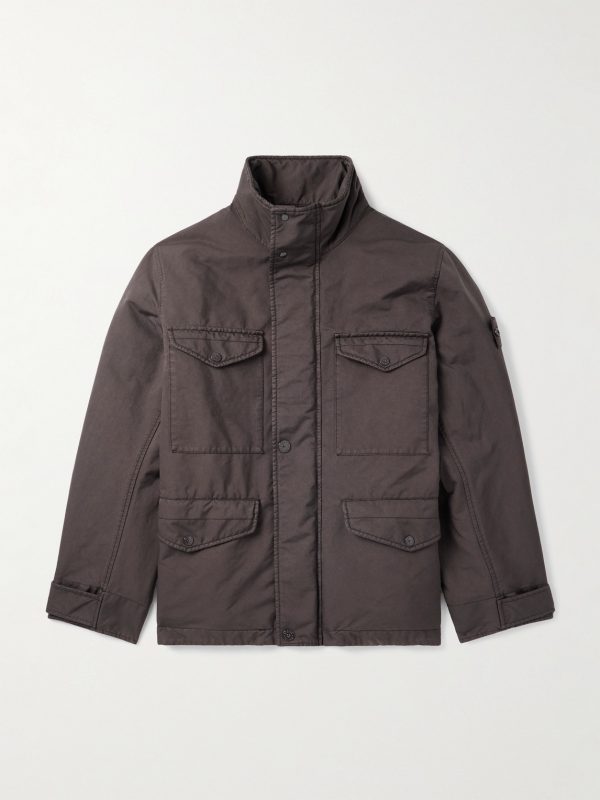 STONE ISLAND GHOST Garment-Dyed Padded David Light-TC Field Jacket STONE ISLAND GHOST Garment-Dyed Padded David Light-TC Field Jacket