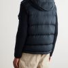STONE ISLAND GHOST Quilted Virgin Wool-Twill Hooded Down Jacket - BK STONE ISLAND GHOST Quilted Virgin Wool-Twill Hooded Down Jacket - BK