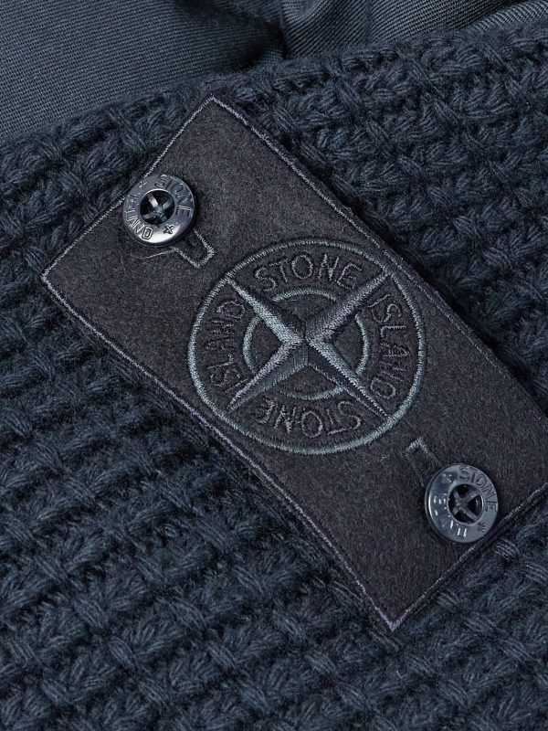 STONE ISLAND GHOST Quilted Virgin Wool-Twill Hooded Down Jacket - E1 STONE ISLAND GHOST Quilted Virgin Wool-Twill Hooded Down Jacket - E1