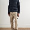 STONE ISLAND GHOST Quilted Virgin Wool-Twill Hooded Down Jacket - OU STONE ISLAND GHOST Quilted Virgin Wool-Twill Hooded Down Jacket - OU