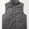STONE ISLAND GHOST Coated Virgin Wool-Twill Down Gilet
