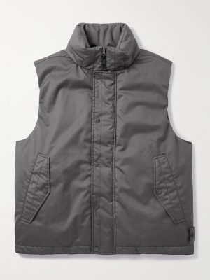 STONE ISLAND GHOST Coated Virgin Wool-Twill Down Gilet STONE ISLAND GHOST Coated Virgin Wool-Twill Down Gilet
