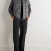 STONE ISLAND GHOST Coated Virgin Wool-Twill Down Gilet - OU