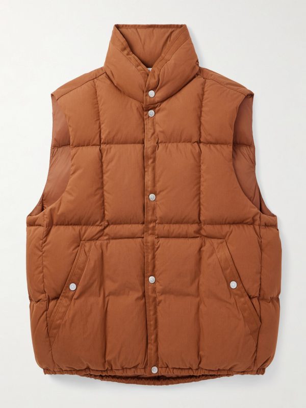 Marina Quilted Padded Cotton-Blend Tela Down Gilet Marina Quilted Padded Cotton-Blend Tela Down Gilet