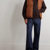 Marina Quilted Padded Cotton-Blend Tela Down Gilet - OU Marina Quilted Padded Cotton-Blend Tela Down Gilet - OU