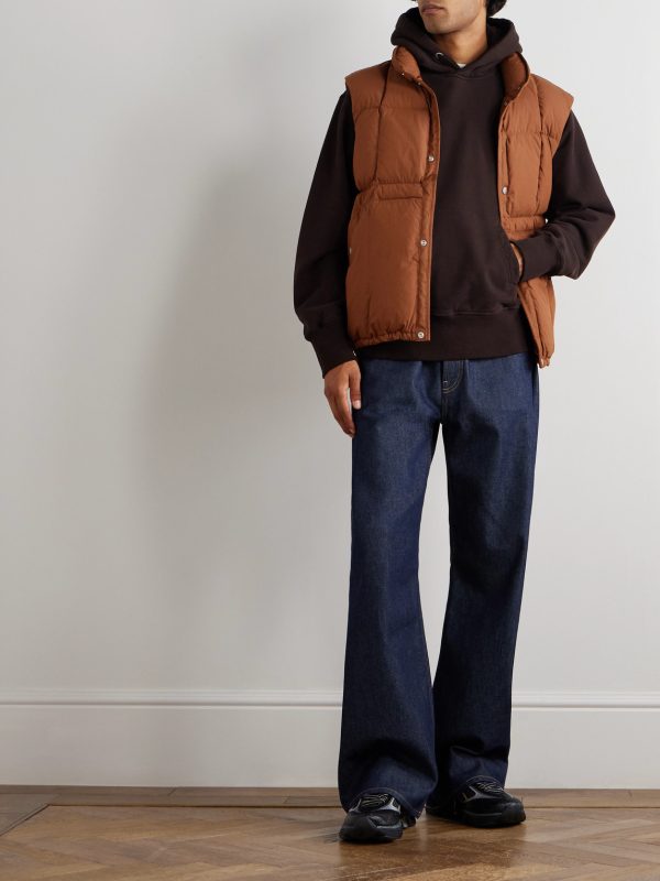 Marina Quilted Padded Cotton-Blend Tela Down Gilet - OU Marina Quilted Padded Cotton-Blend Tela Down Gilet - OU