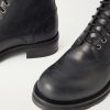 Lug Sole Lace Up Leather Boots - CU Lug Sole Lace Up Leather Boots - CU