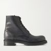 Lug Sole Lace Up Leather Boots Lug Sole Lace Up Leather Boots