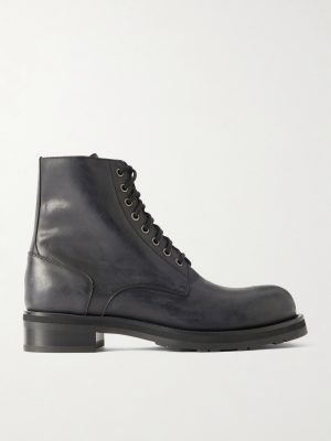 Lug Sole Lace Up Leather Boots Lug Sole Lace Up Leather Boots
