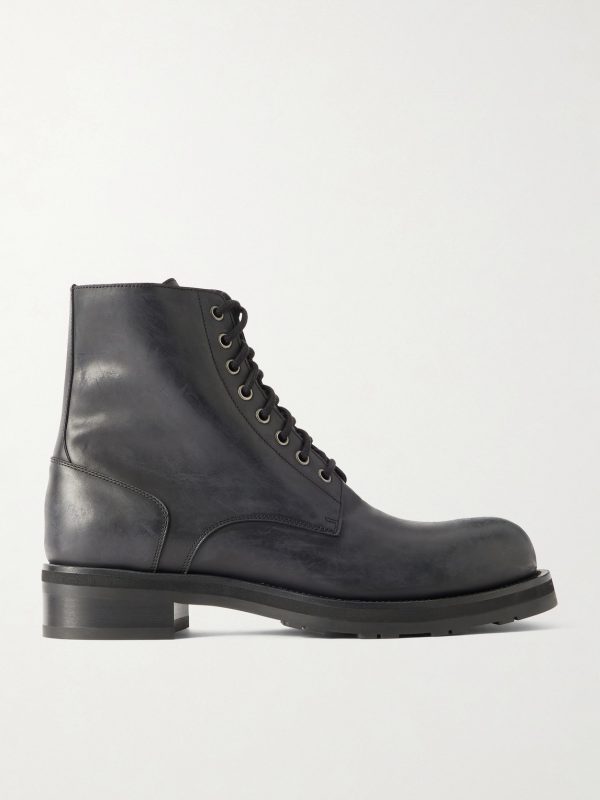 Lug Sole Lace Up Leather Boots Lug Sole Lace Up Leather Boots