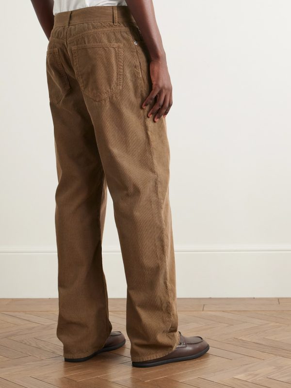 Rossen Straight-Leg Cotton-Corduroy Trousers - BK Rossen Straight-Leg Cotton-Corduroy Trousers - BK