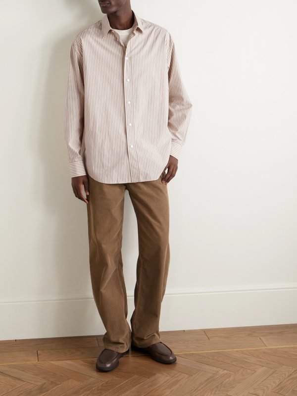 Rossen Straight-Leg Cotton-Corduroy Trousers - OU Rossen Straight-Leg Cotton-Corduroy Trousers - OU